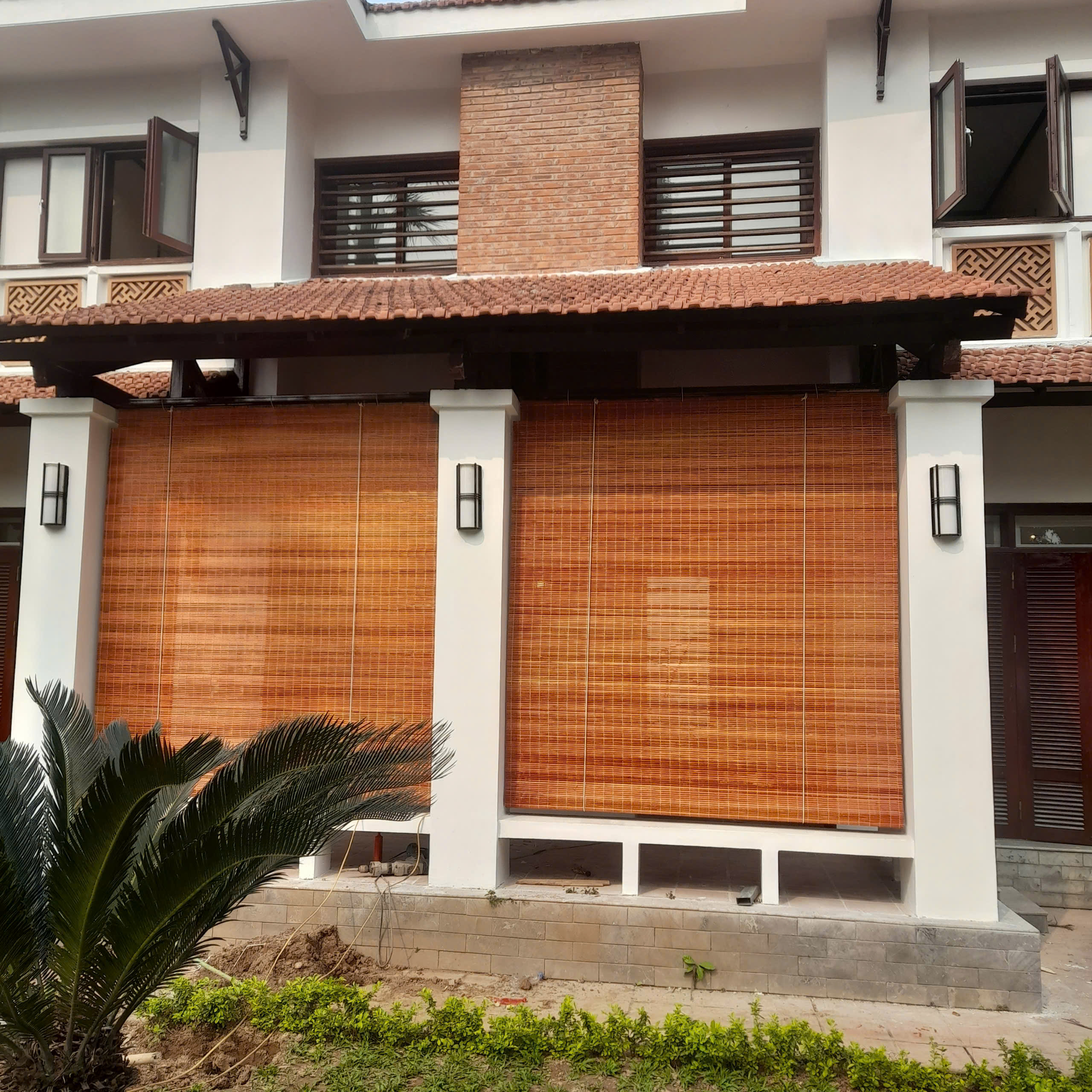 Mẫu mành trúc tăm vẽ tranh thủ công 03