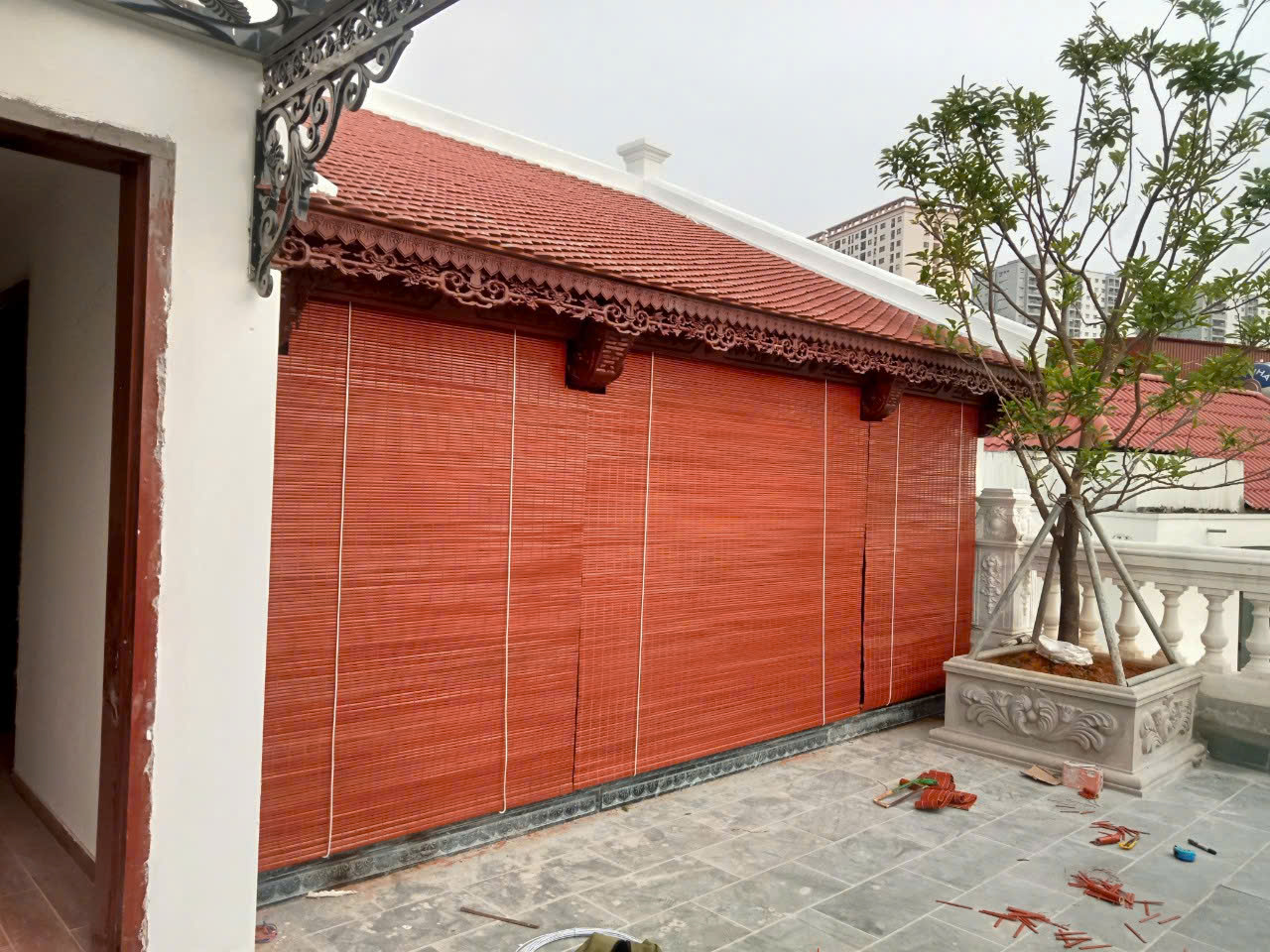 Mành hạt gỗ
