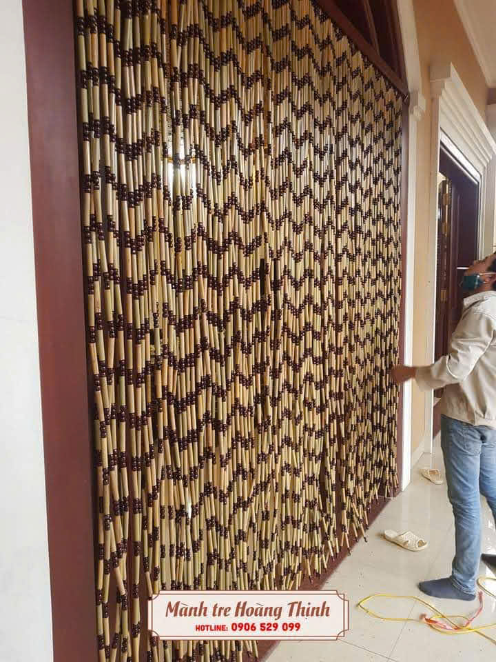 Mẫu mành ống trúc phong thủy nghệ thuật 0