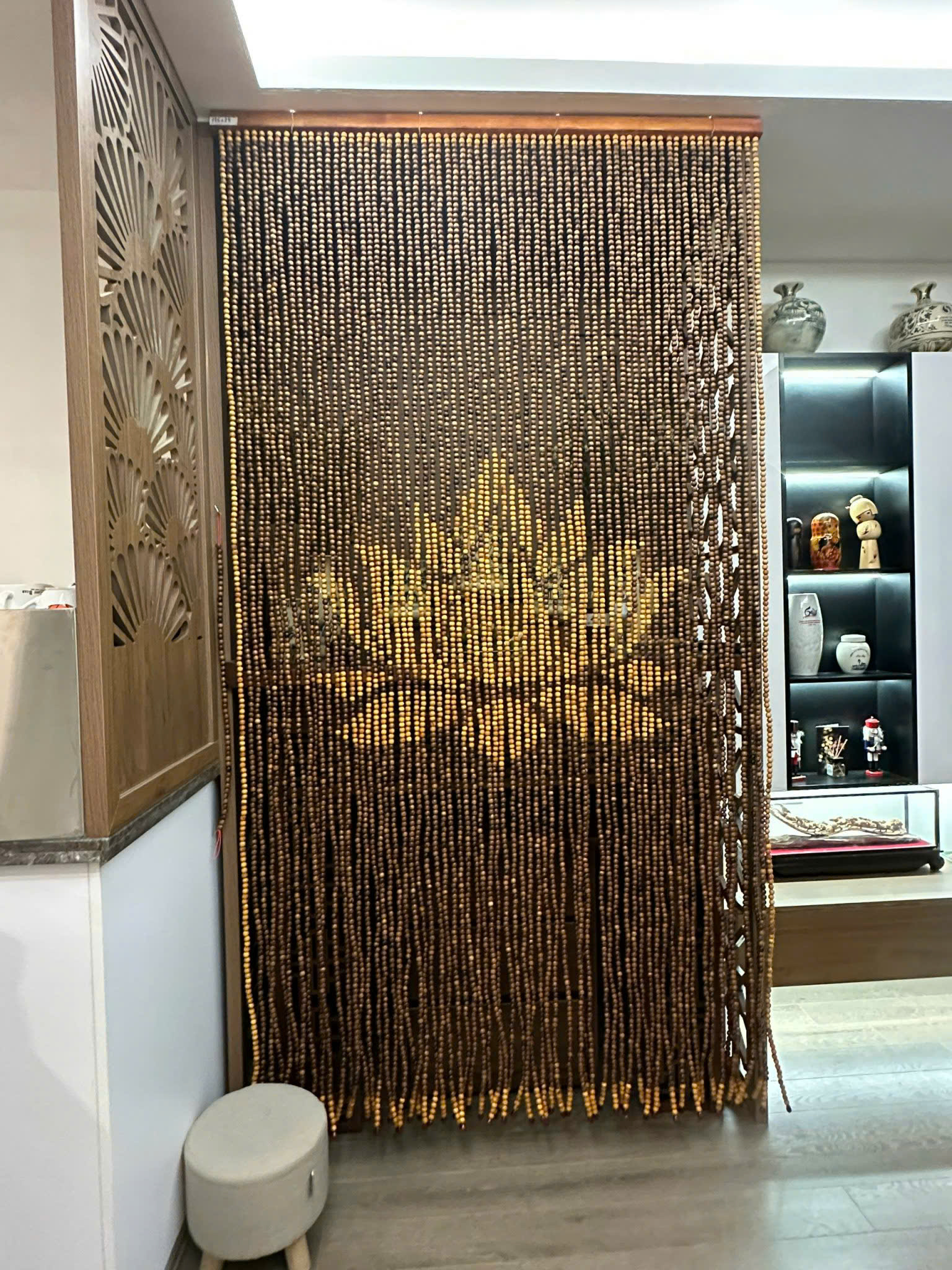 Mẫu mành ống trúc phong thủy nghệ thuật 06
