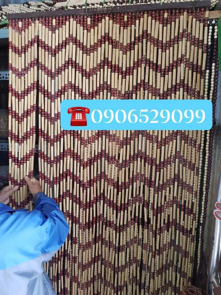 Mành hạt gỗ - gỗ bách xanh 01
