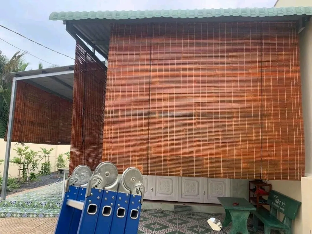 tấm ngăn phòng bằng tre